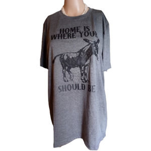 NEW Home is where your Donkey (a$$) should be! Unisex Size Large Tshirt